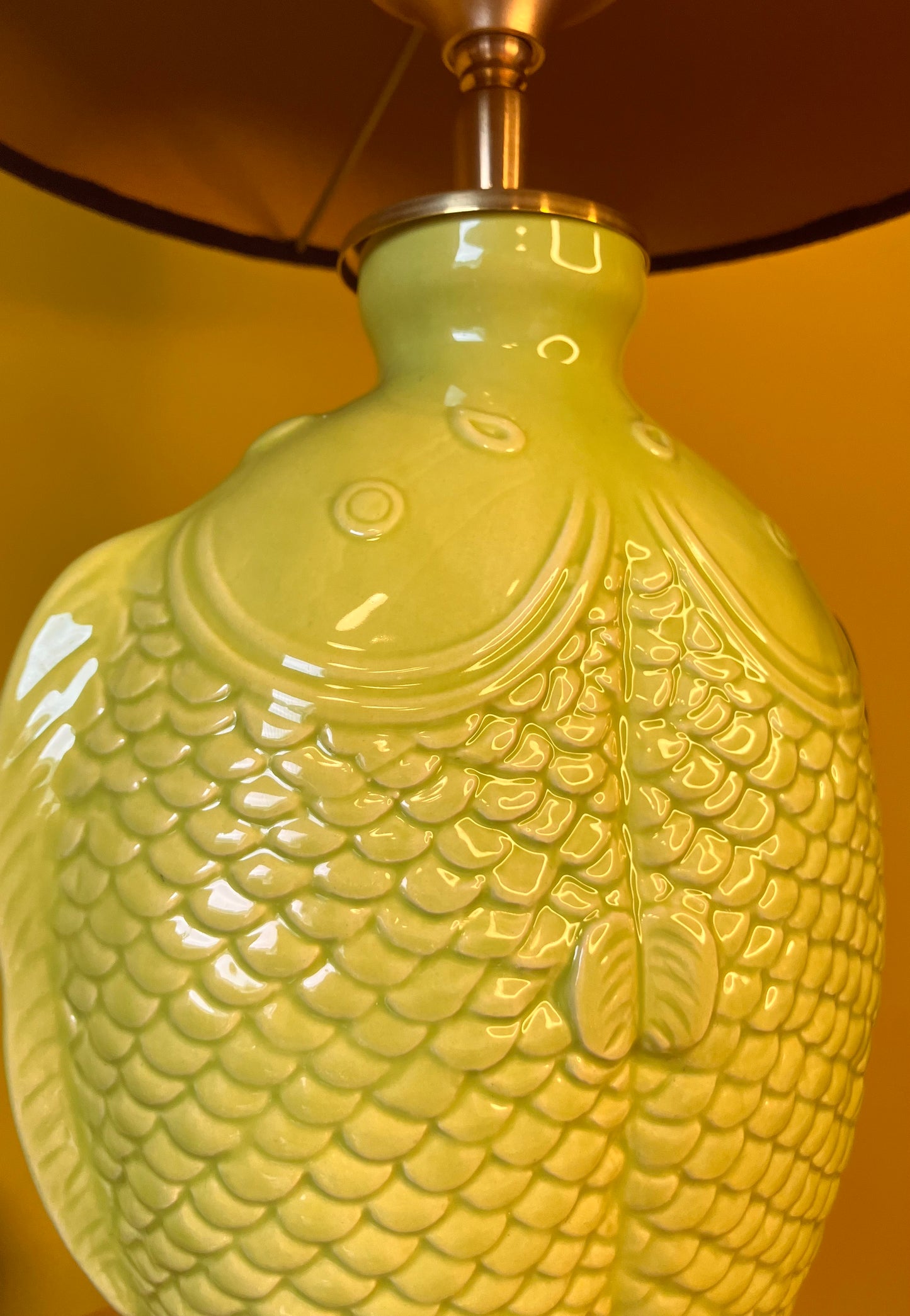 Lampenvoet oranje vis