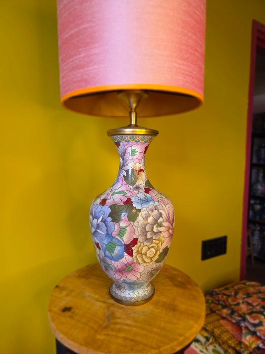 Lampenvoet cloissoné pasteltinten