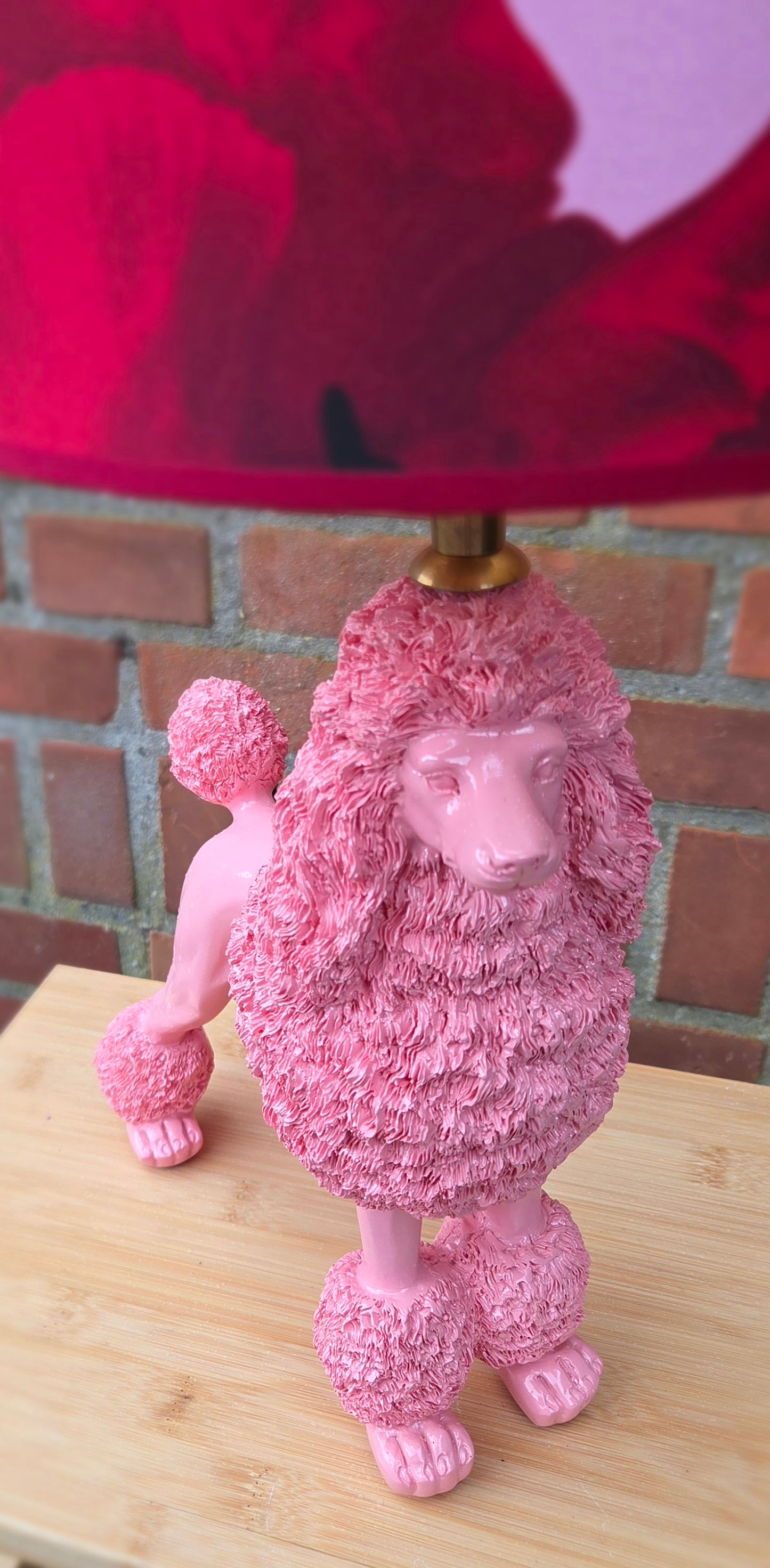 Lampenvoet roze poedel