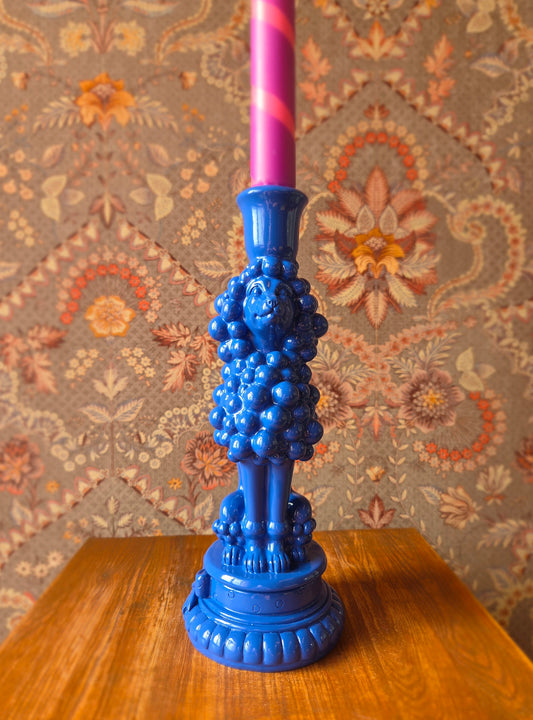 Kandelaar blauwe poedel