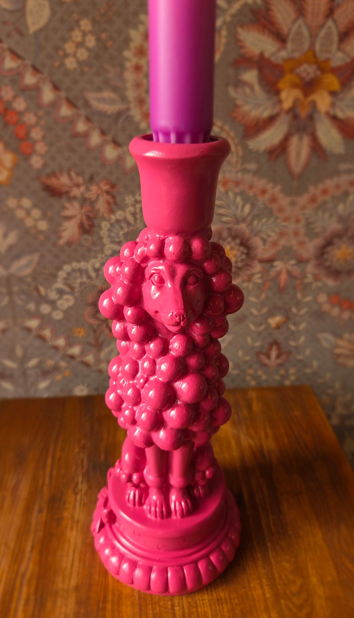 Kandelaar roze poedel