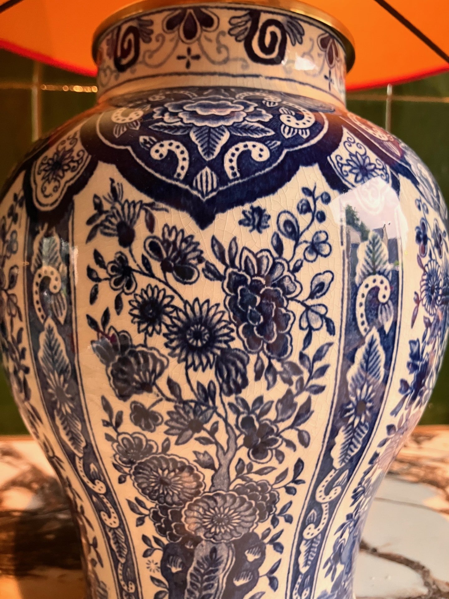 Deltsblauwe lampenvoet
