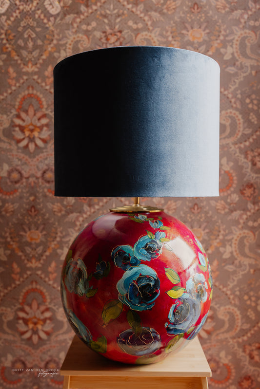 Grote handgeschilderde lampenvoet