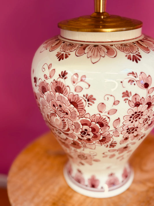 Delftsrode lampenvoet