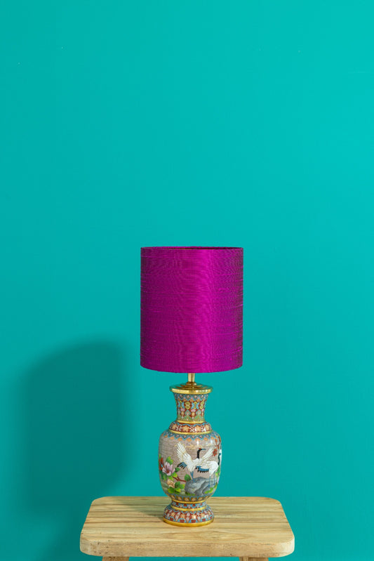 Lampenvoet cloissoné met vogels