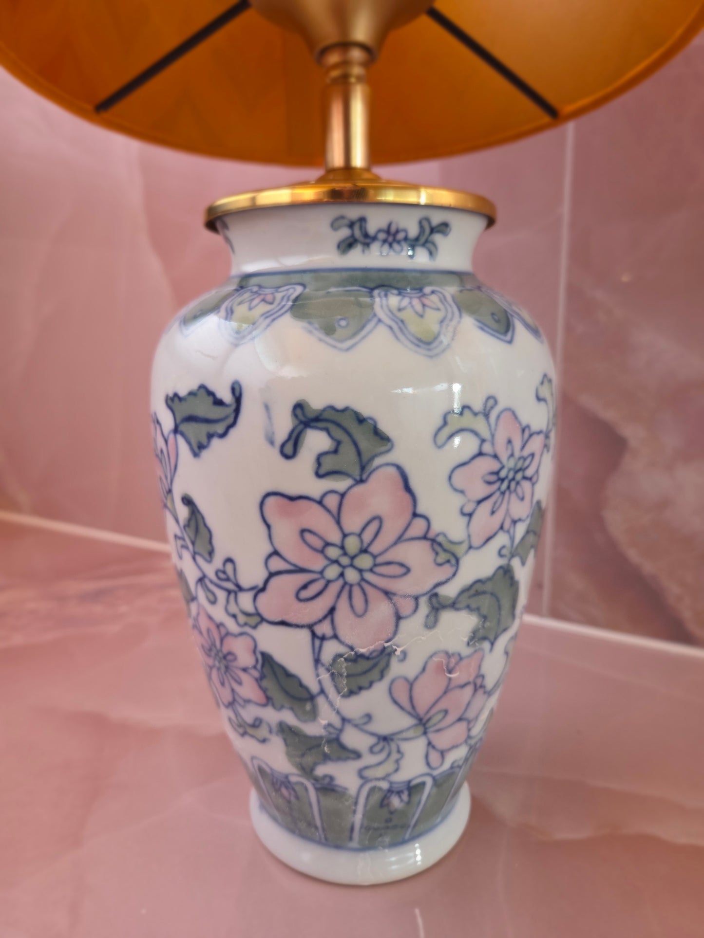 Gebloemde lampenvoet