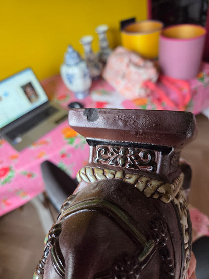 Bruine olifantenlampenvoet