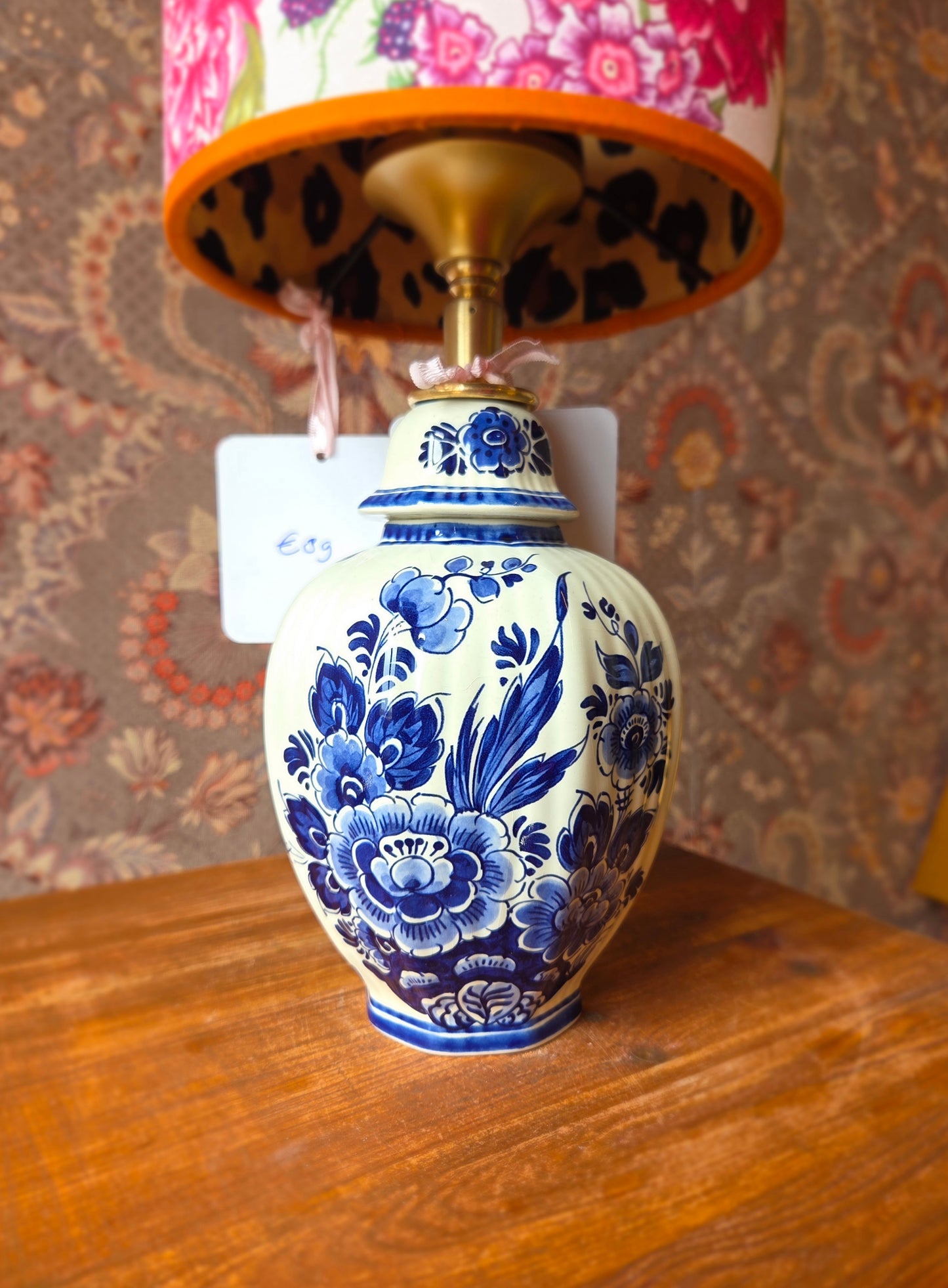 Delftsblauwe lampenvoet