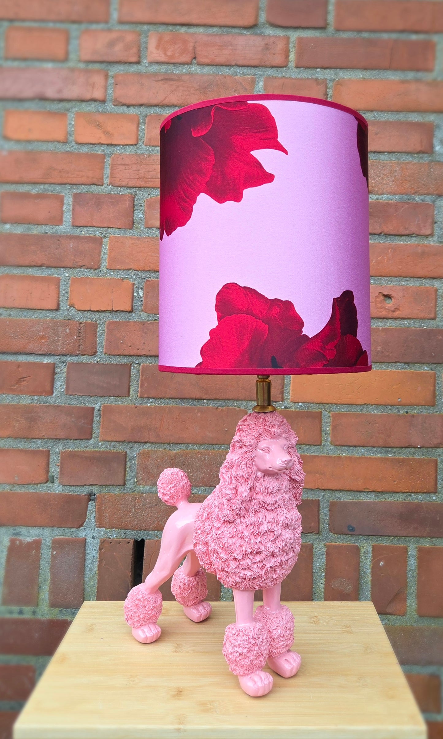 Lampenvoet roze poedel