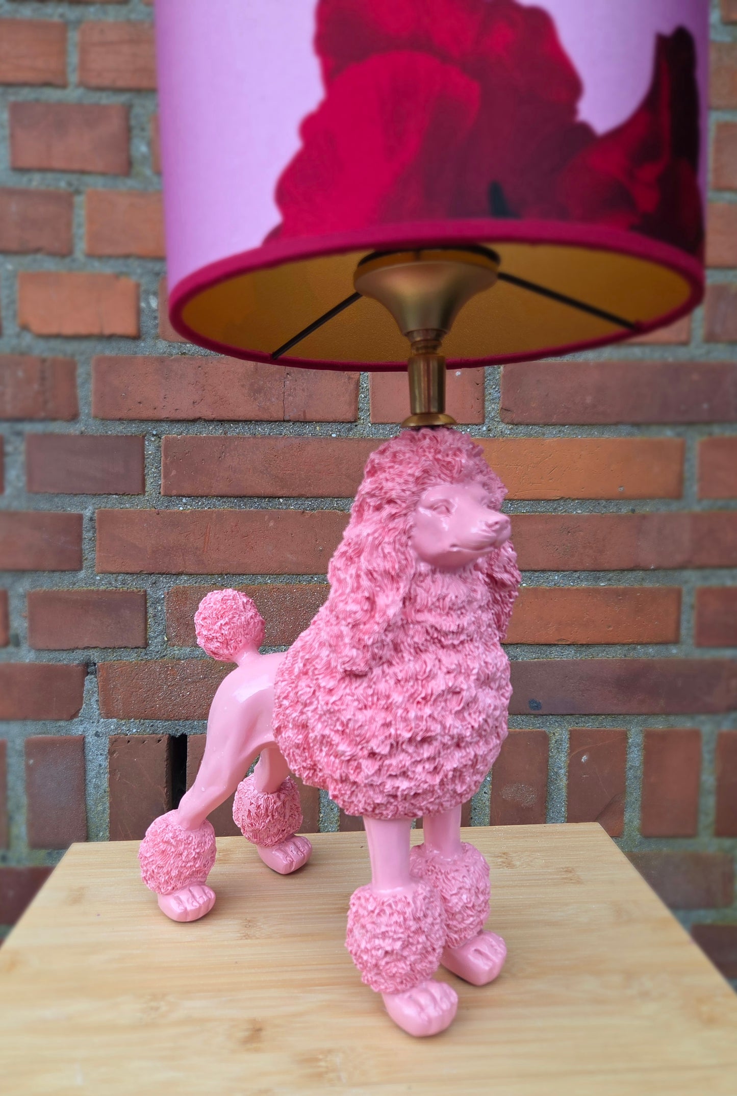 Lampenvoet roze poedel