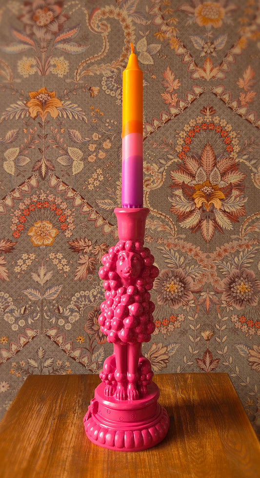 Kandelaar roze poedel
