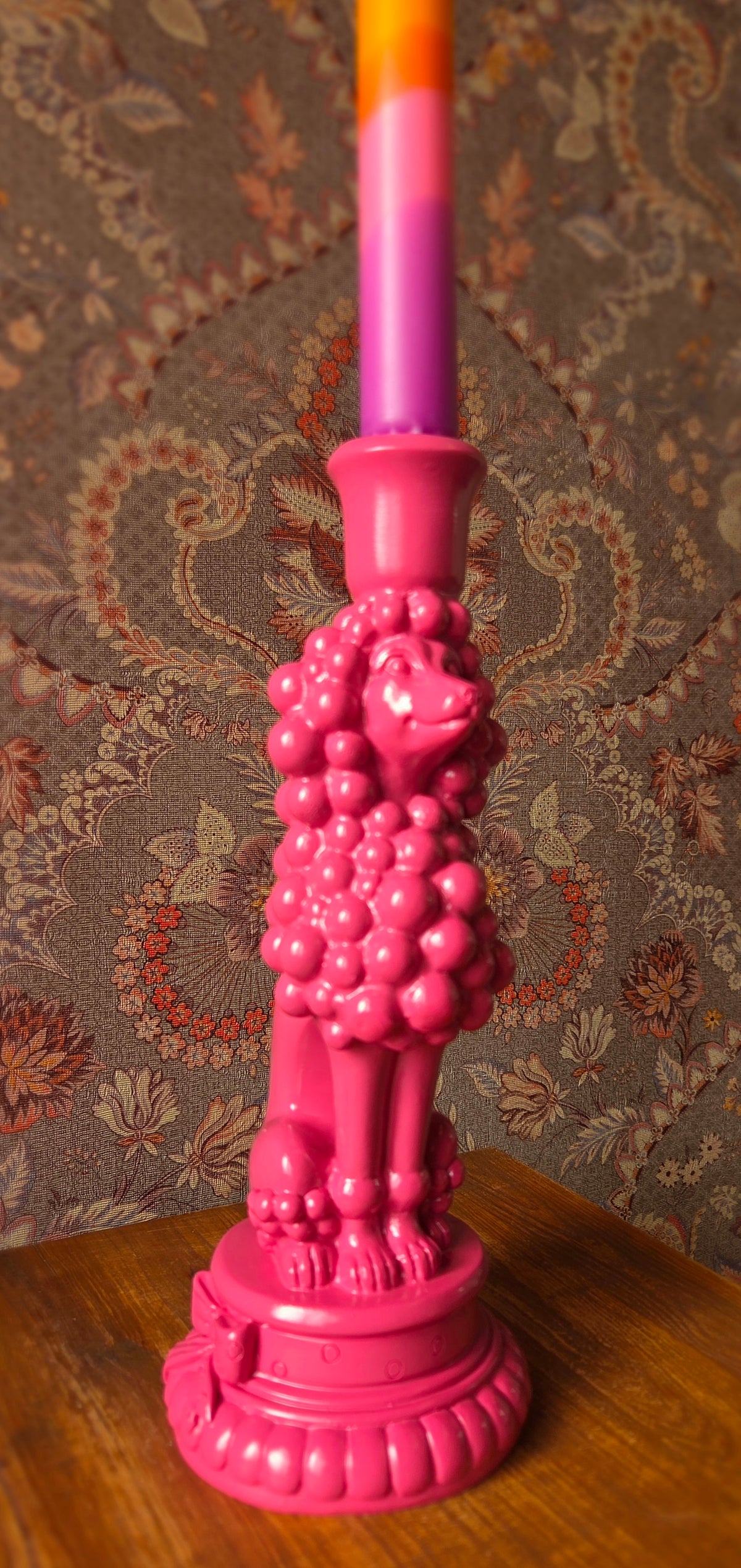 Kandelaar roze poedel