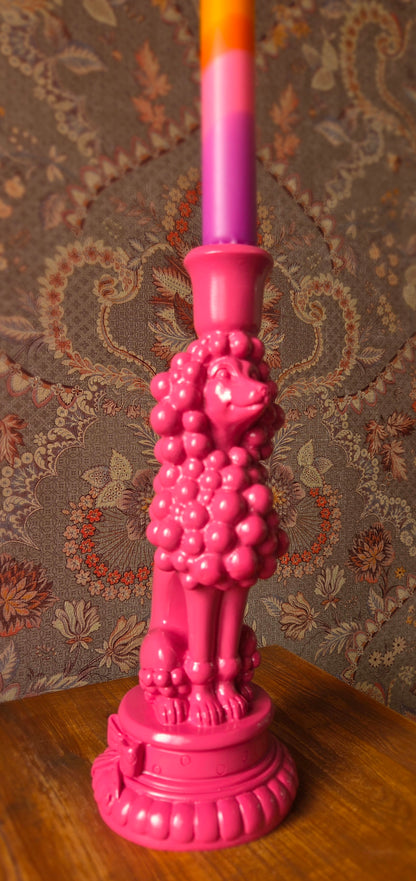 Kandelaar roze poedel