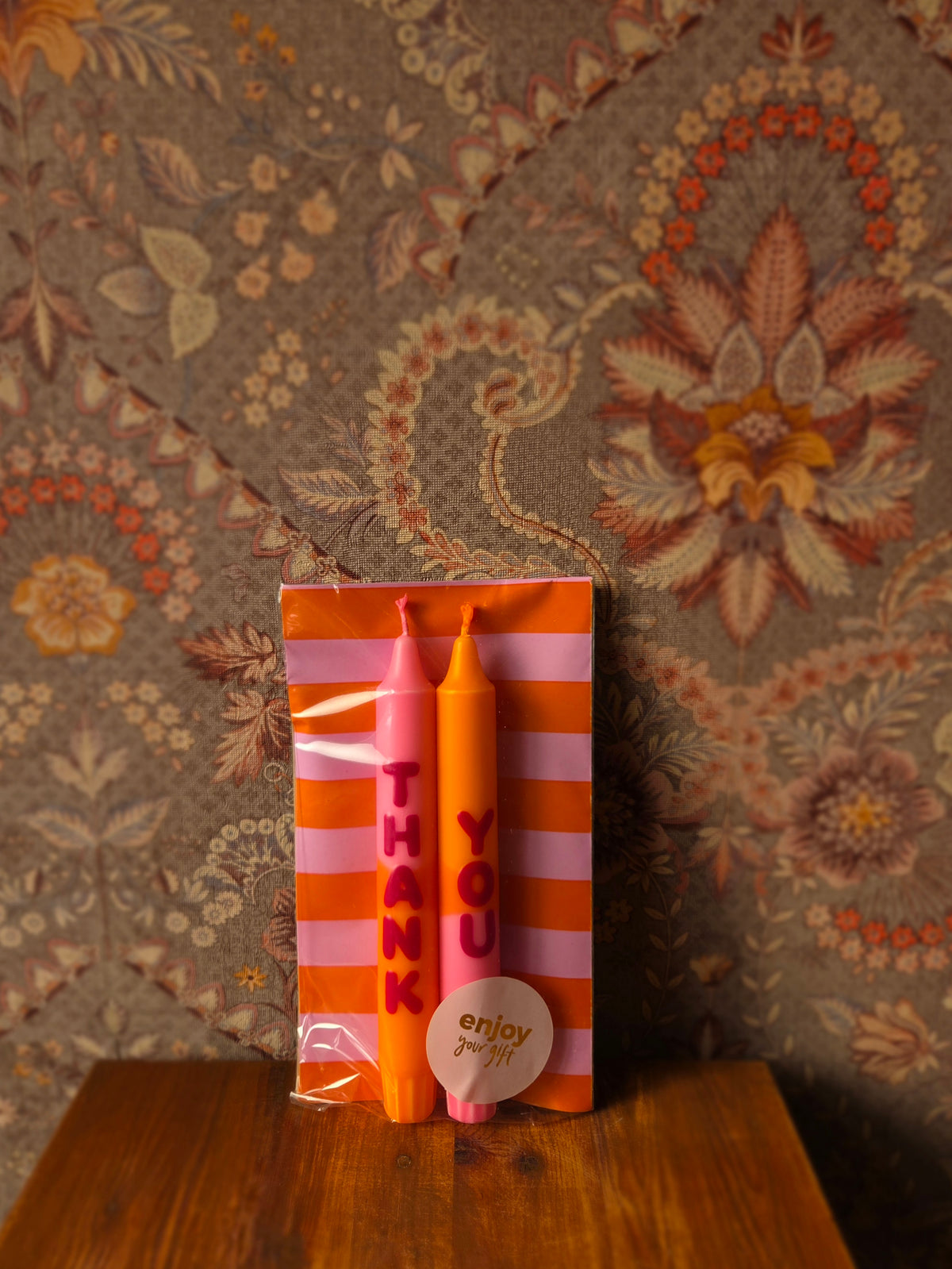 Cadeauzakje kaarsen 'thank you'