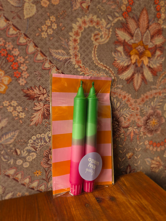 Cadeauzakje kaarsen