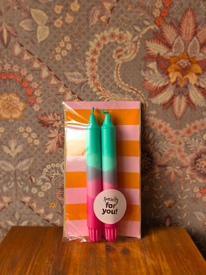 Cadeauzakje kaarsen