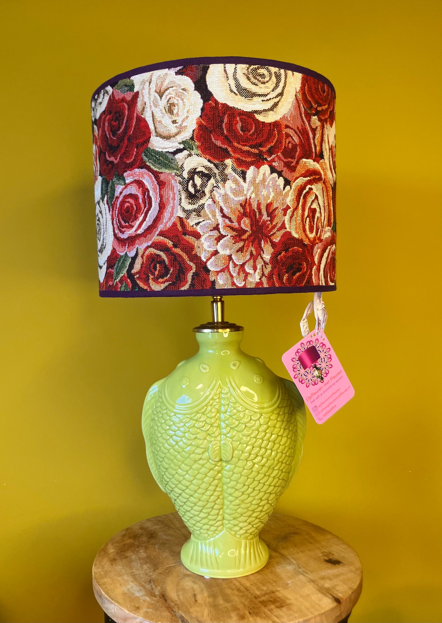 Lampenvoet oranje vis