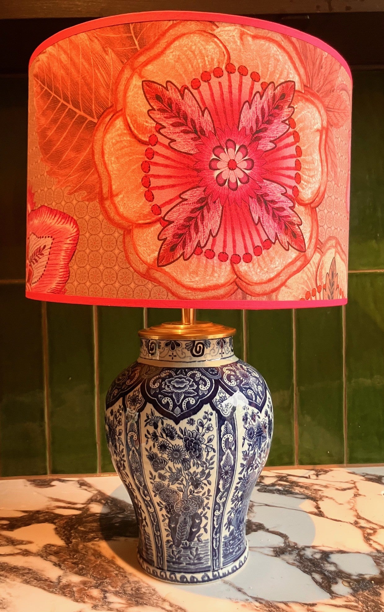 Deltsblauwe lampenvoet