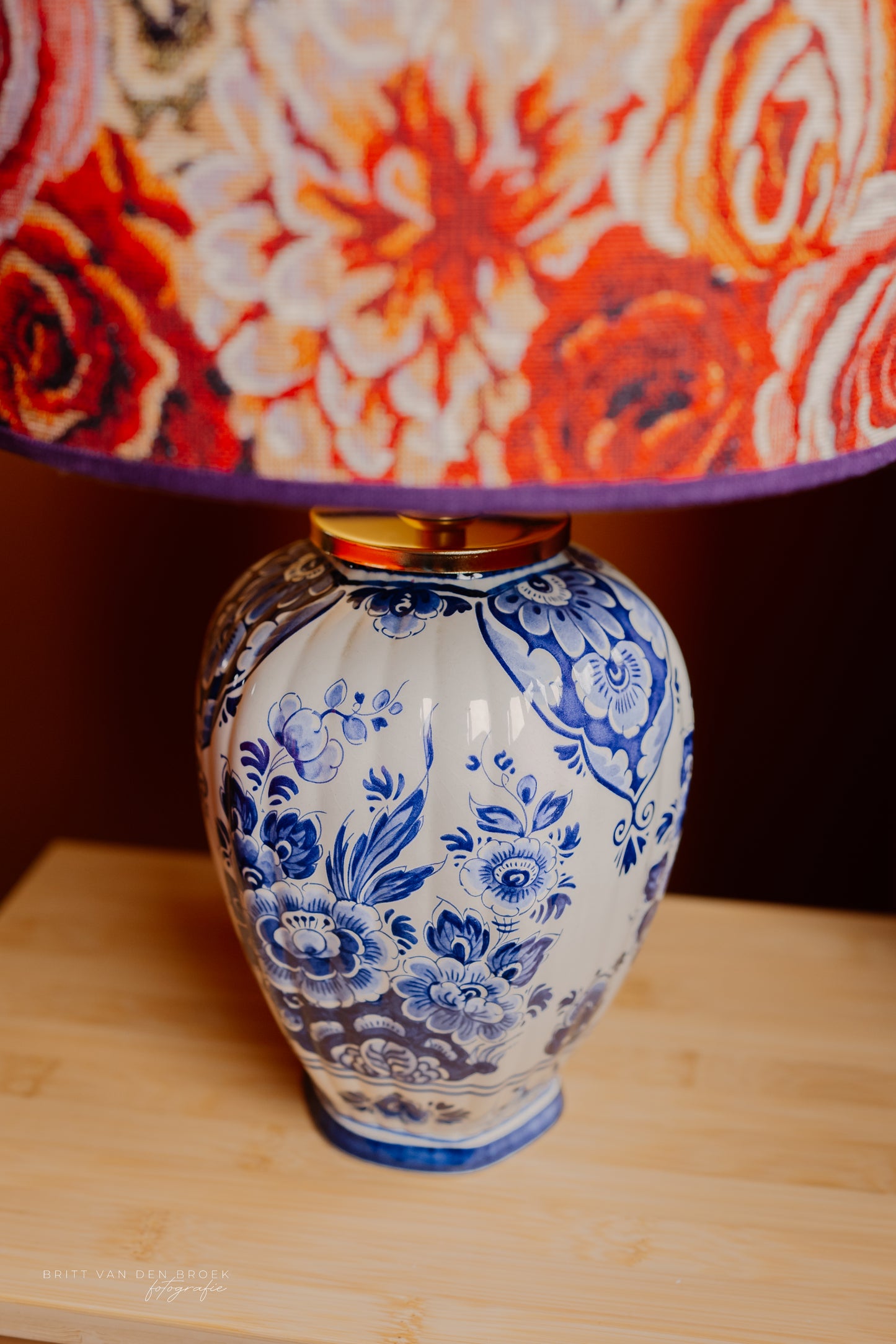 Delftsblauwe lampenvoet