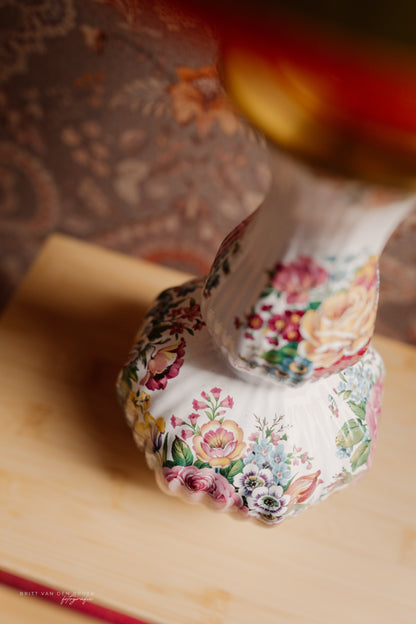 Gebloemde lampenvoet