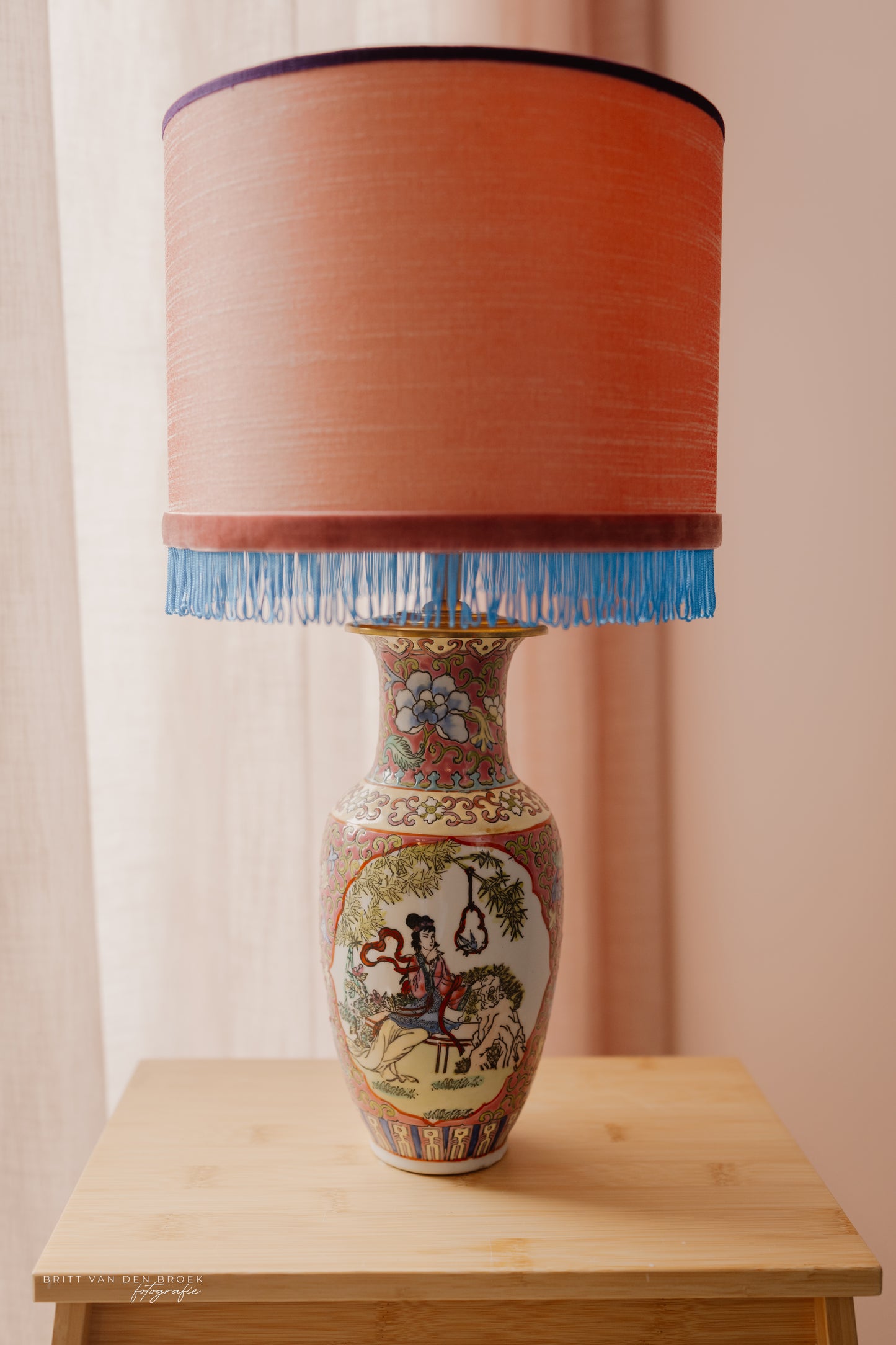 Roze Chineze lampenvoet