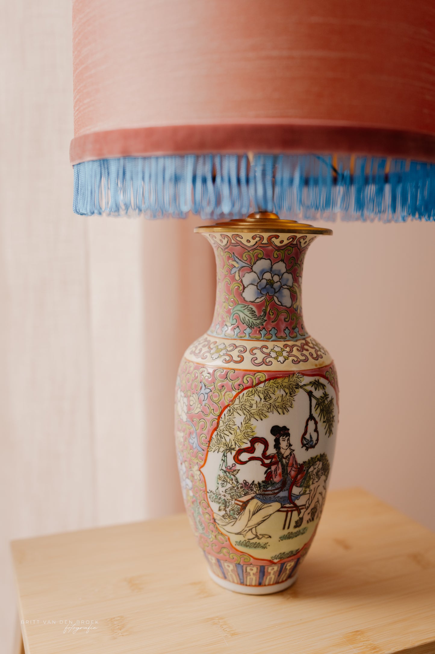 Roze Chineze lampenvoet