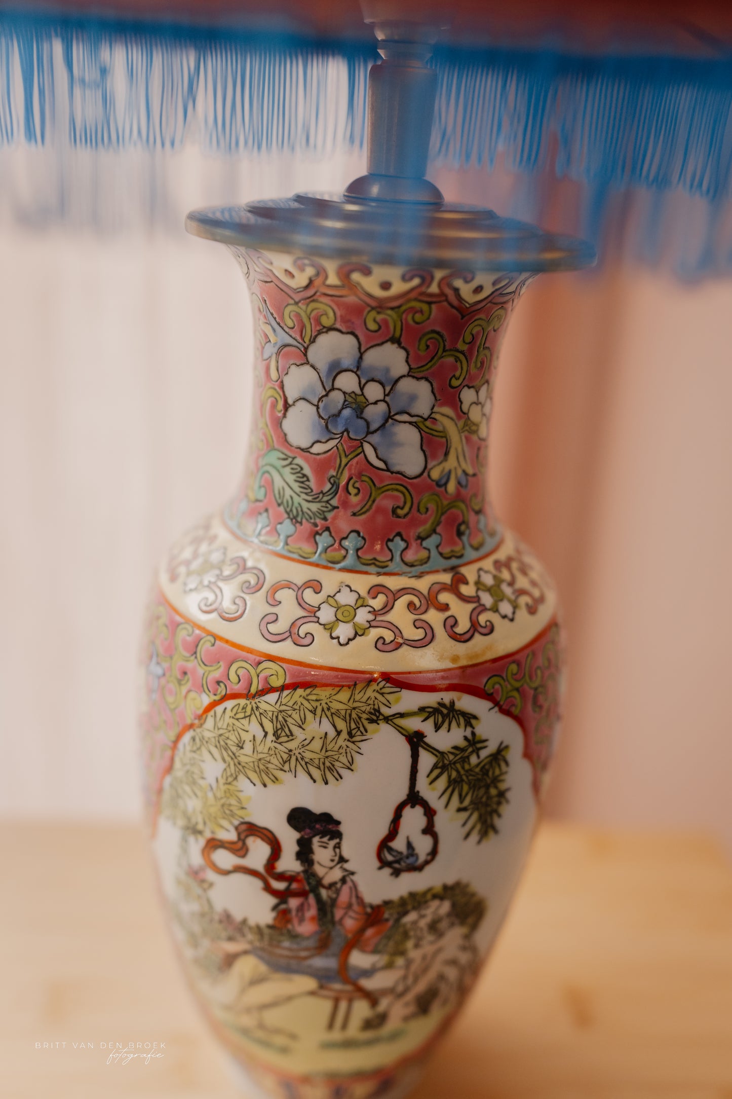 Roze Chineze lampenvoet