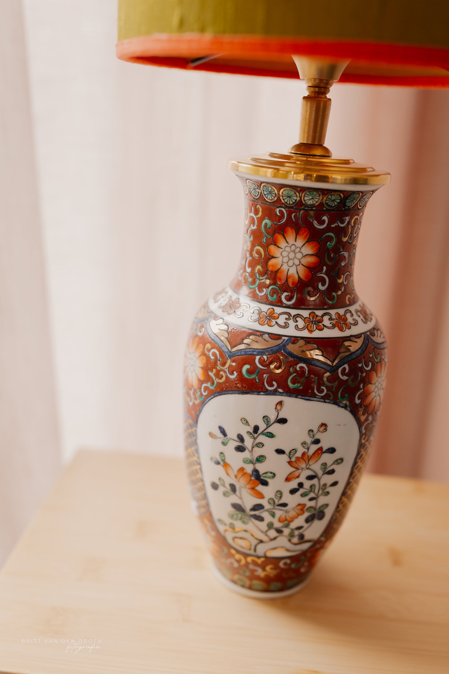 Lampenvoet donkerrood