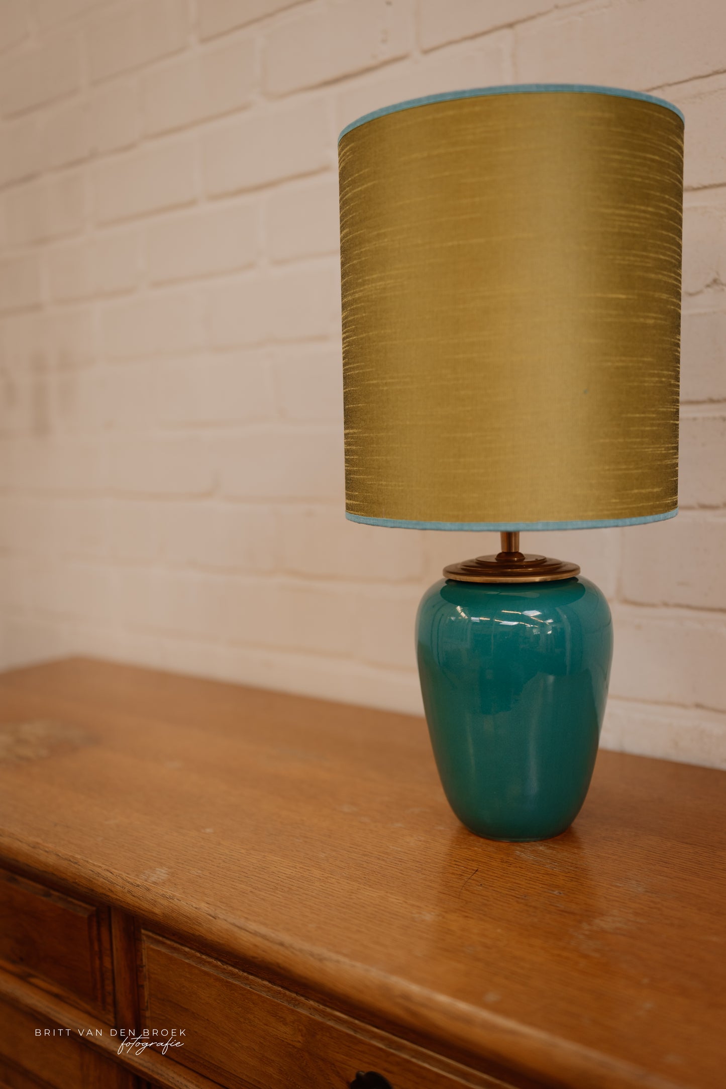Turquoise lampenvoet