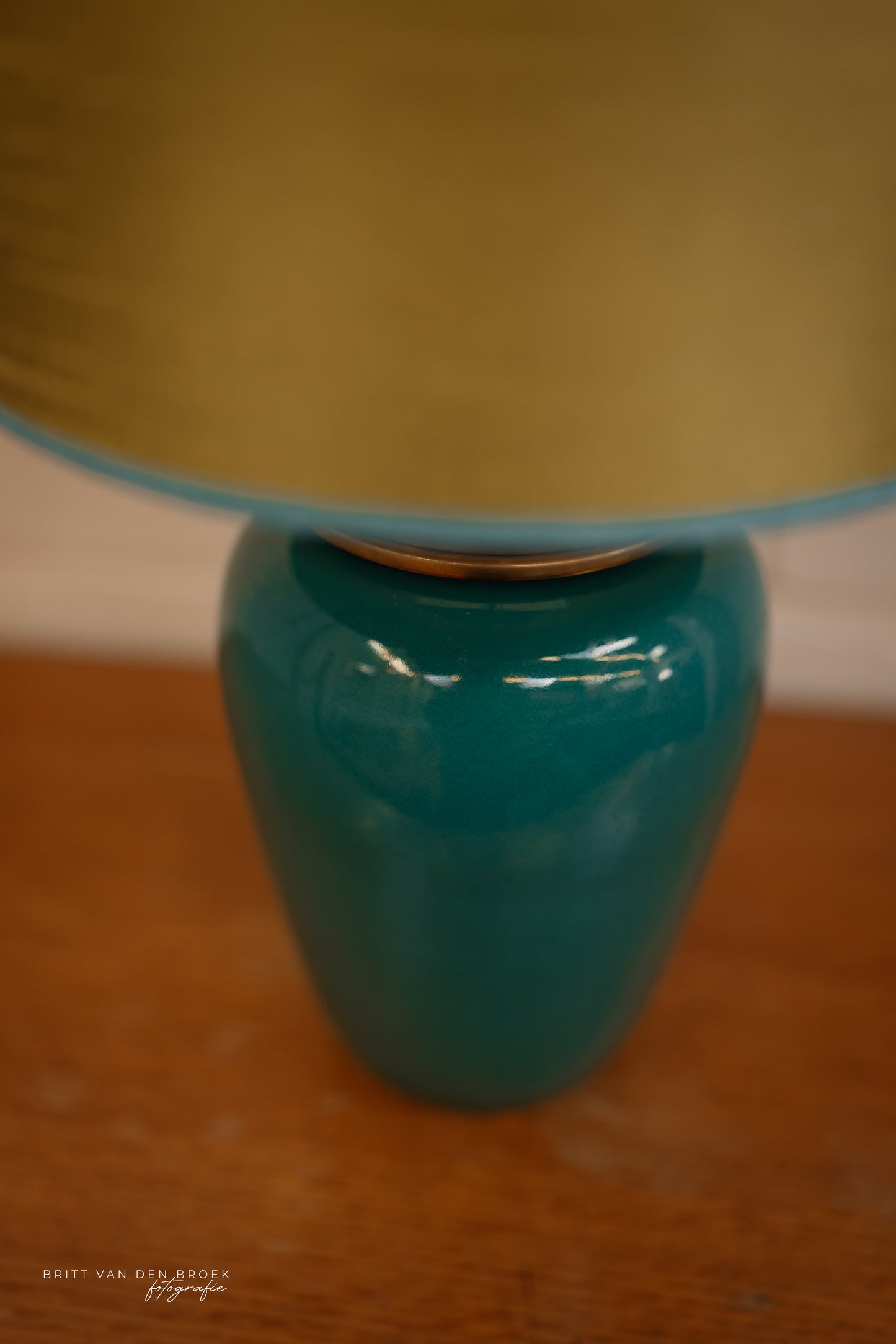 Turquoise lampenvoet