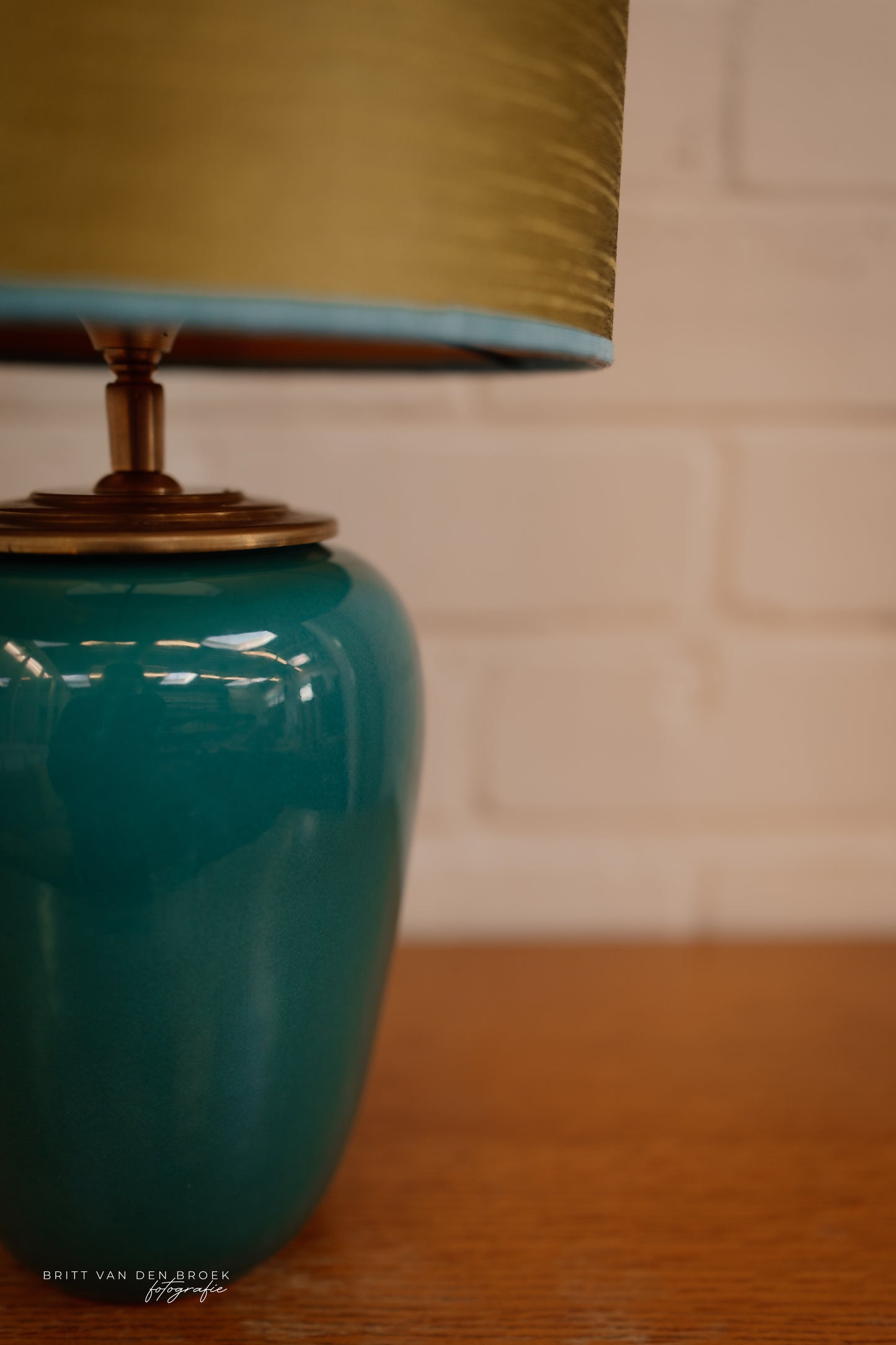 Turquoise lampenvoet