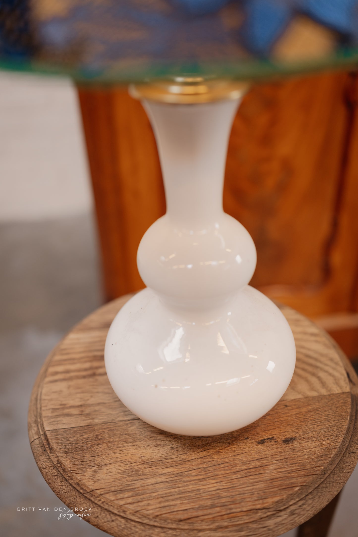 Witte lampenvoet