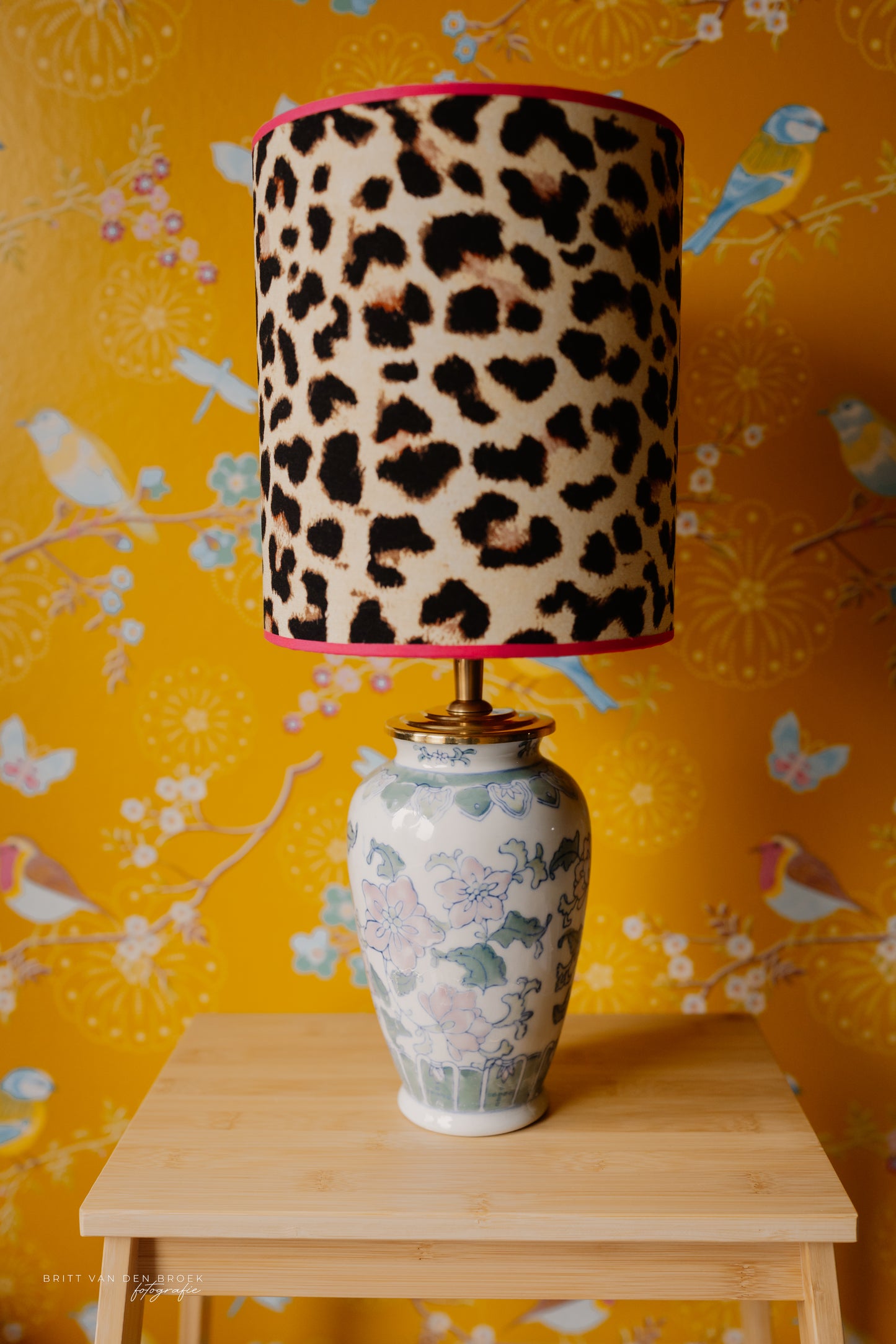 Gebloemde lampenvoet