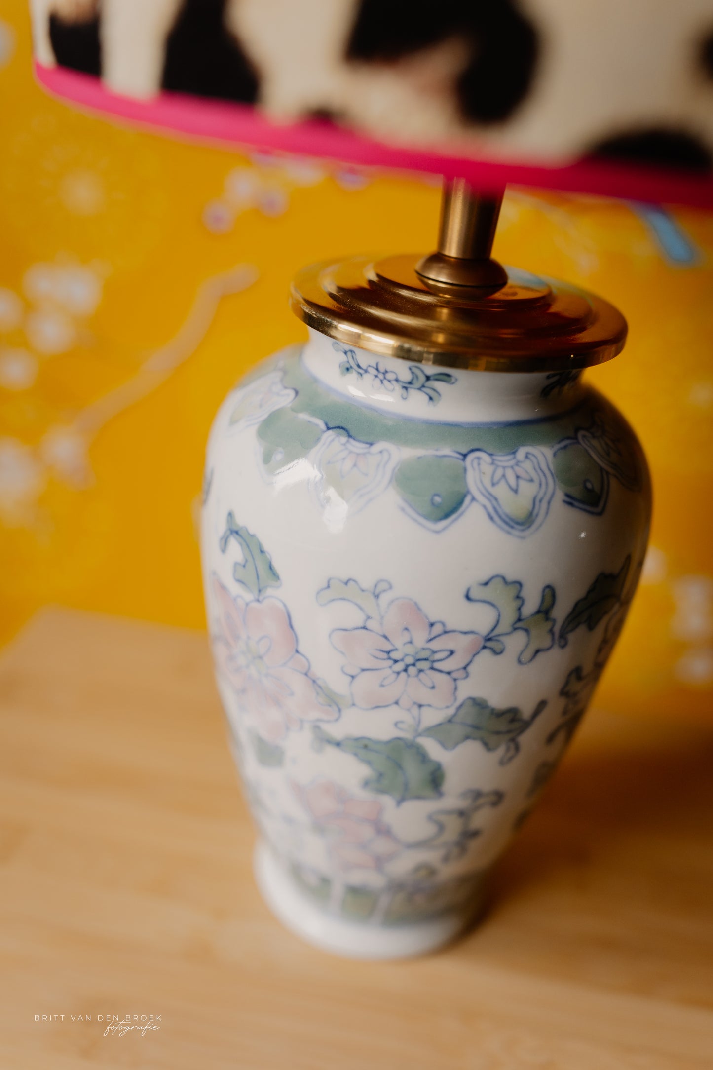 Gebloemde lampenvoet