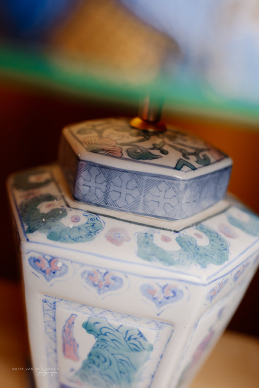 Zeshoekige gemberpotlampenvoet