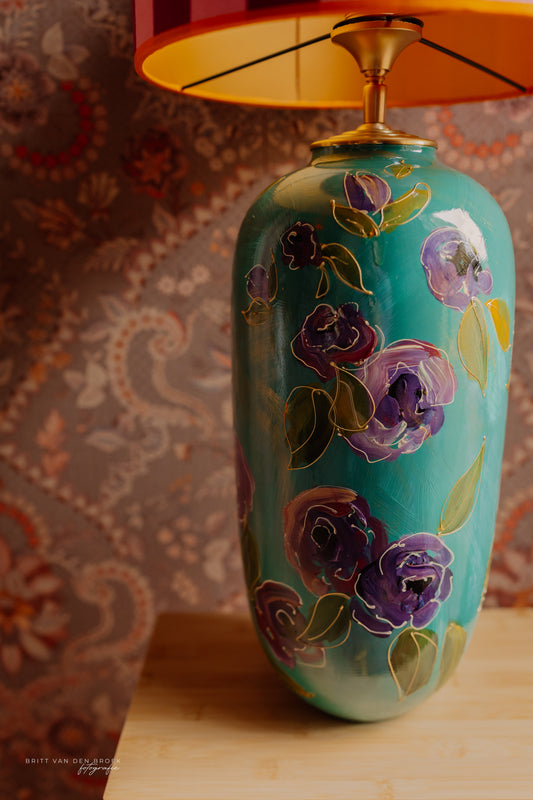 Grote handgeschilderde lampenvoet