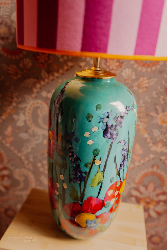 Grote handgeschilderde lampenvoet