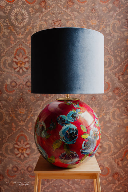 Grote handgeschilderde lampenvoet