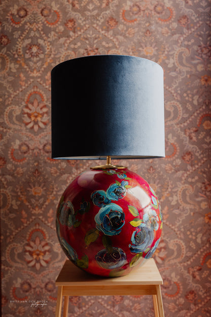 Grote handgeschilderde lampenvoet