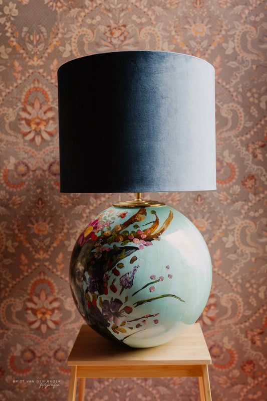Grote handgeschilderde lampenvoet