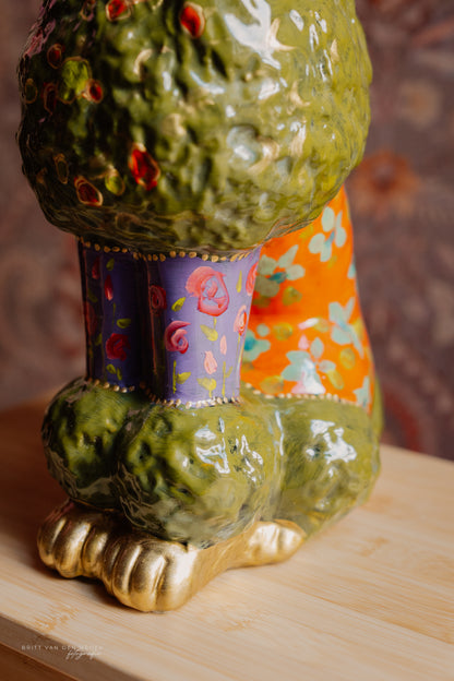 Poedellampenvoet groen