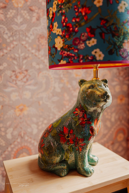 Handgeschilderde tijgerlampenvoet