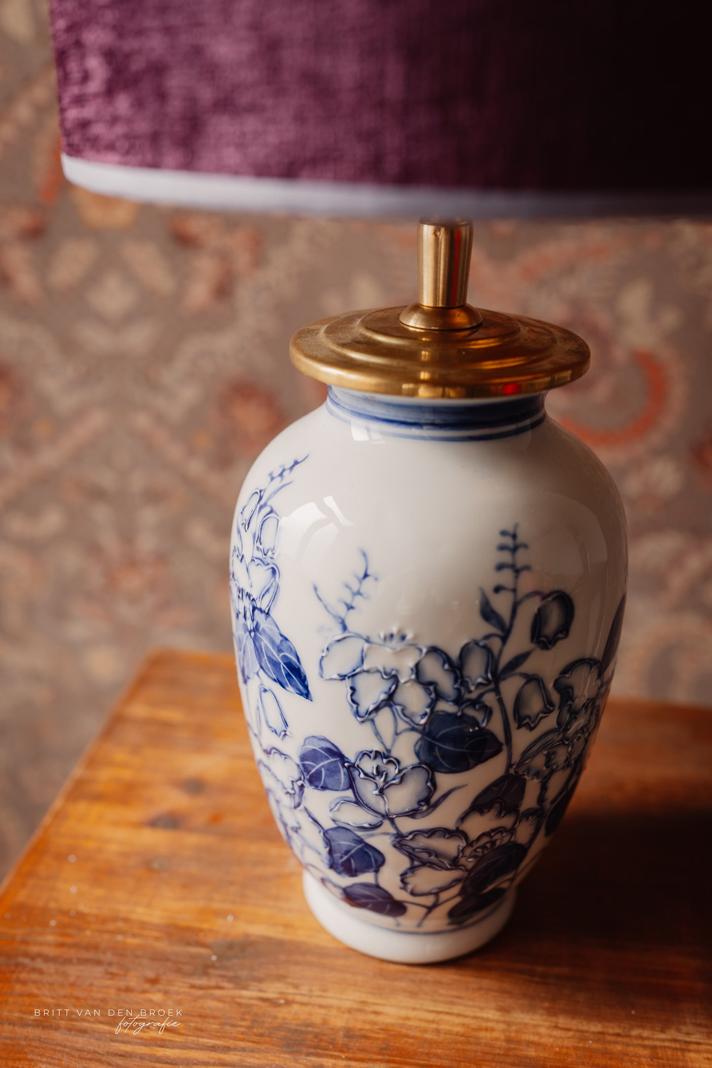 Delftsblauwe lampenvoet