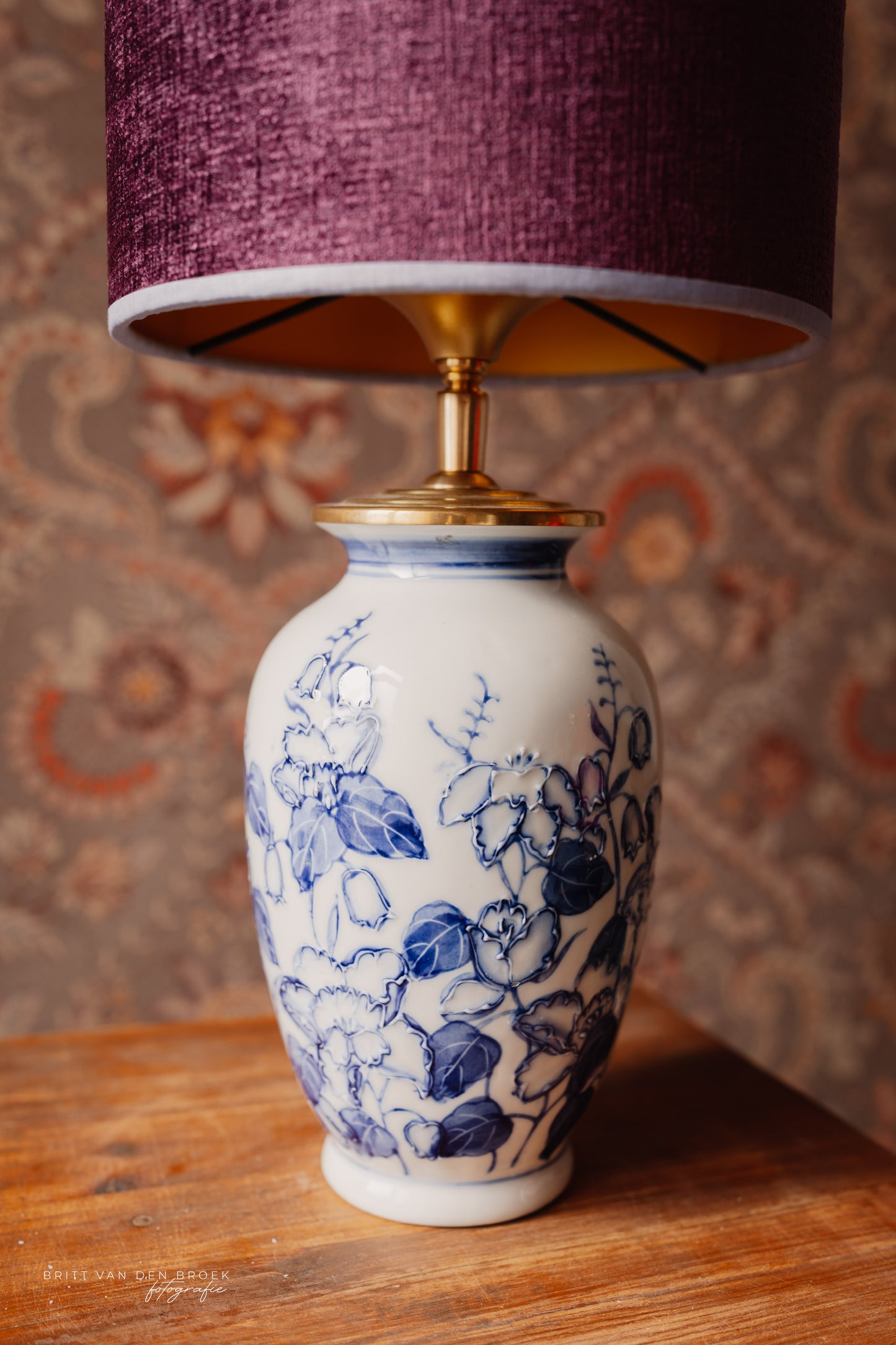 Delftsblauwe lampenvoet