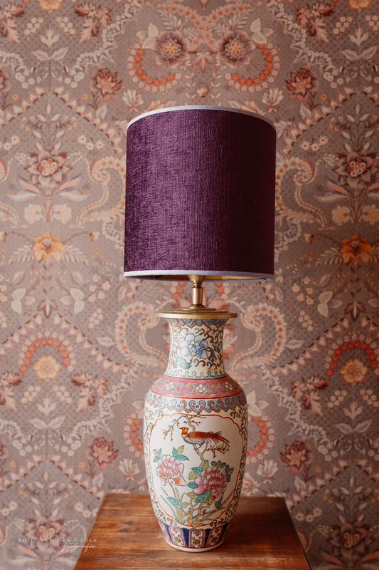 Lichtgele of beige Chineze lampenvoet