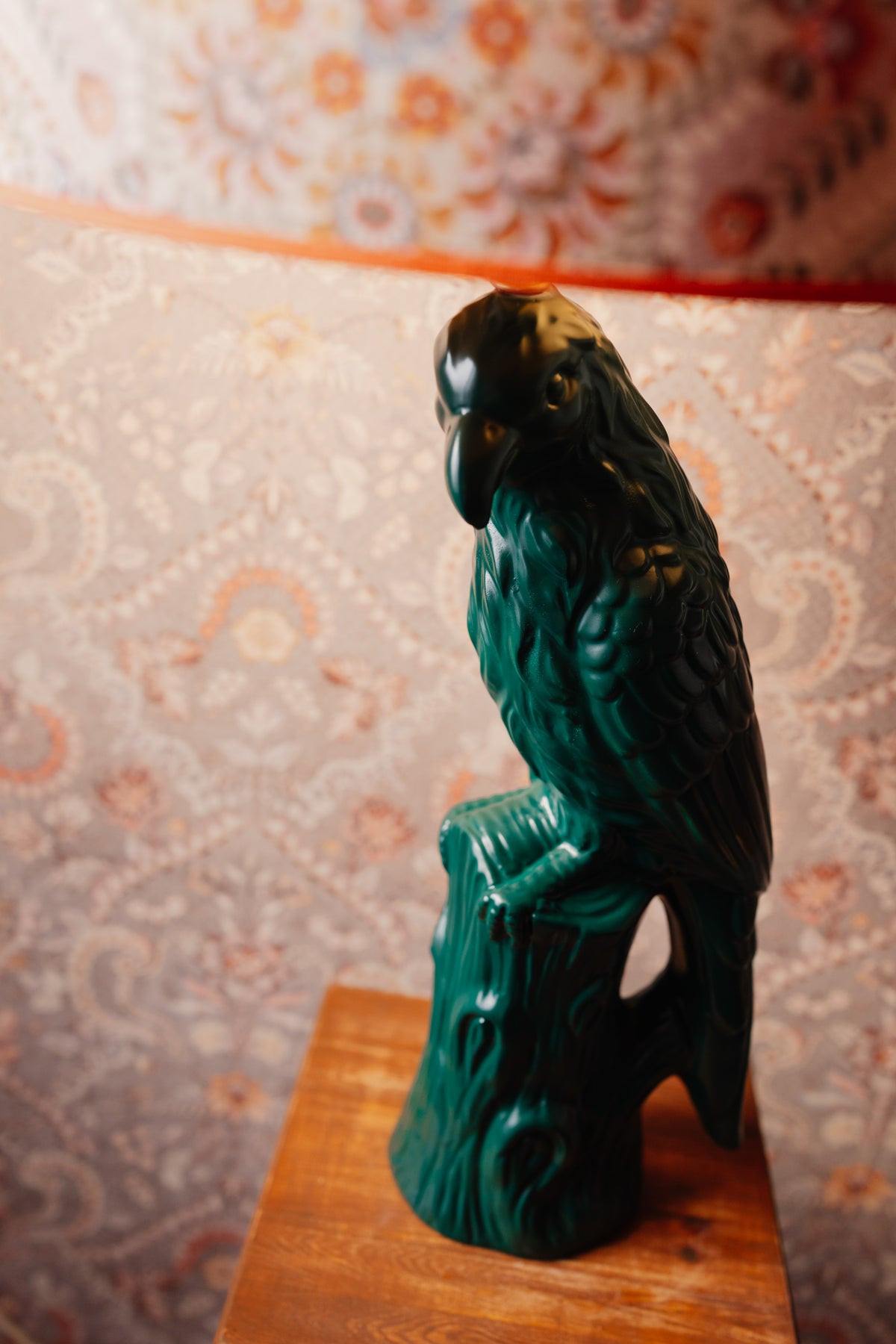 Lampenvoet grote groene vogel