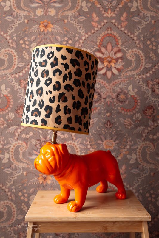 Lampenvoet hond oranje