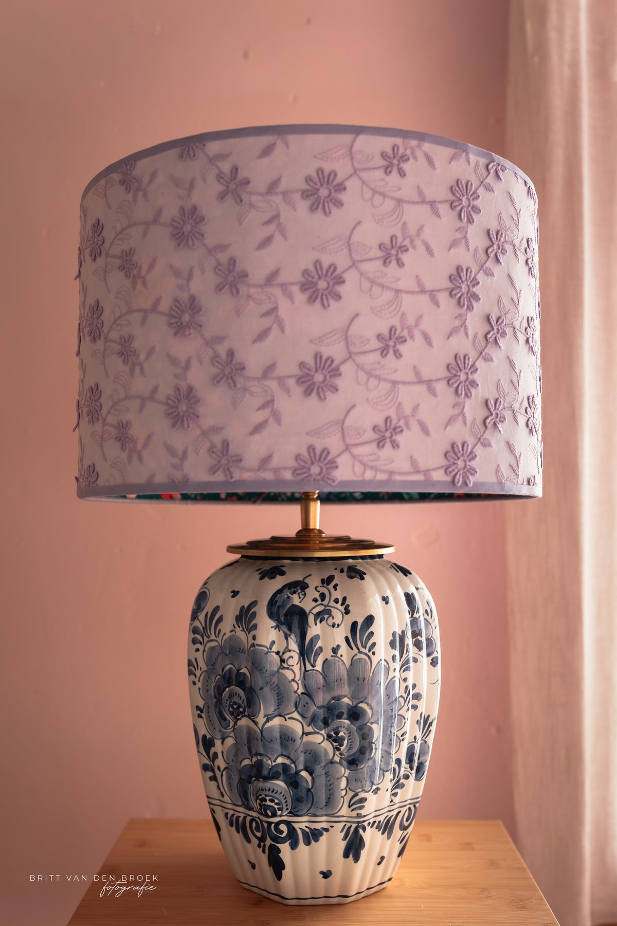 Delftsblauwe lampenvoet