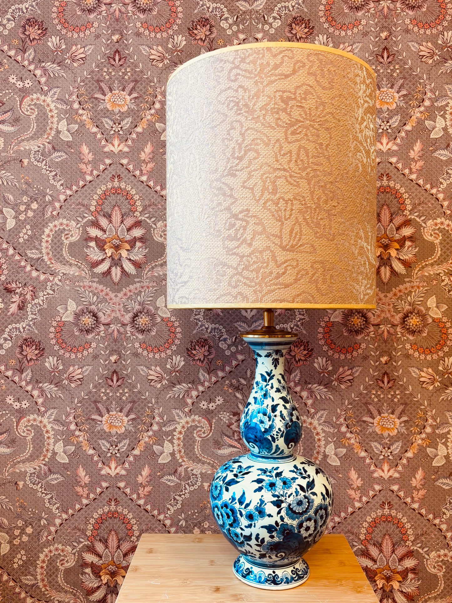 Grote Delftsblauwe lampenvoet