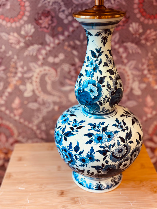 Grote Delftsblauwe lampenvoet